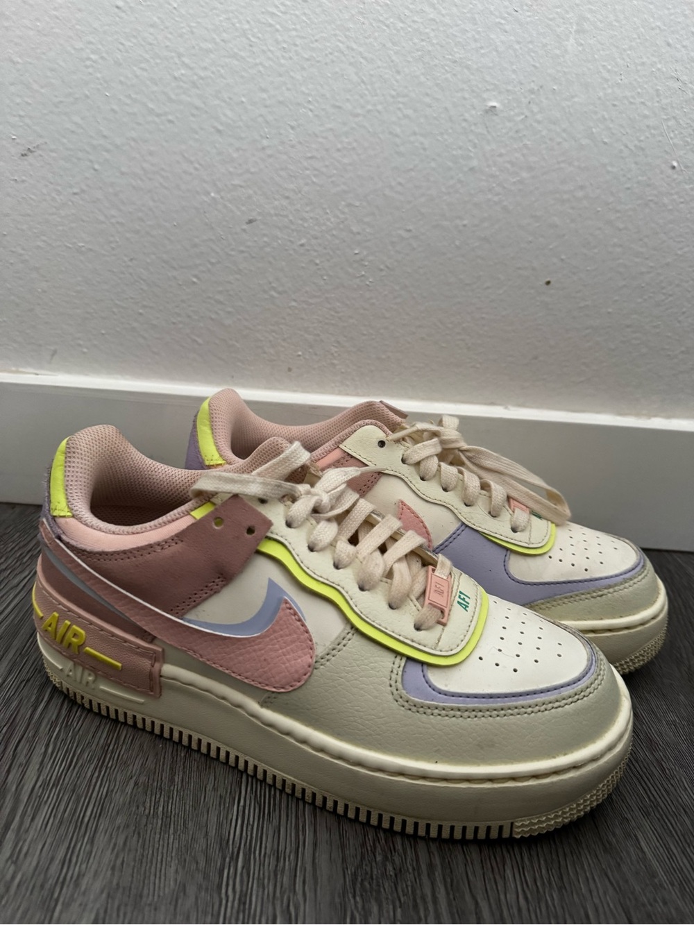Nike Air Force 1 Shadow Sneaker in Cashmere Size 7 - Picture 2 of 12